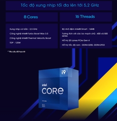 CPU Intel Core i9-11900 (LGA 1200 - Rocket Lake| Intel UHD)