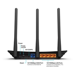 BỘ PHÁT WIFI TP-LINK TL-WR940N (CHUẨN N| 450Mbps| 4 ĂNG-TEN NGOÀI| 15 USER)