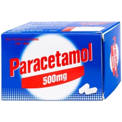 Thuốc Paracetamol 500mg Quapharco giảm đau nửa đầu, cảm lạnh, cảm cúm, đau họng (10 vỉ x 10 viên)