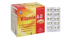 Vitamin A-D Gold PV hỗ trợ giảm khô mắt hộp 100 viên