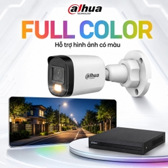 Trọn Bộ 4 Camera Quan Sát Dahua 2MP có màu ban đêm, mic thu âm