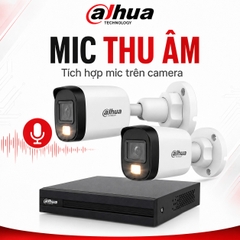 Trọn Bộ 4 Camera Quan Sát Dahua 2MP có màu ban đêm, mic thu âm