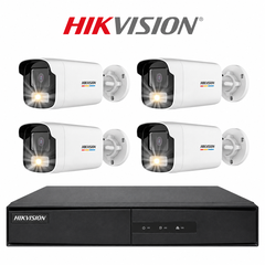 Bộ camera IP PoE HIKVISION 4 kênh 2MP có màu ban đêm, mic thu âm