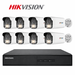 Bộ camera IP PoE HIKVISION 8 kênh 2MP có màu ban đêm, mic thu âm