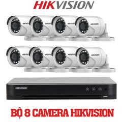 Trọn Bộ 8 Camera Quan Sát Hikvision 2MP 1080P