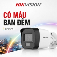 Trọn Bộ 8 Camera Quan Sát Hikvision Có Màu Ban Đêm Tích Hợp Mic Thu Âm 2MP 1080P