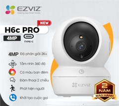 Camera WiFi 4MP quay quét, gọi qua app EZVIZ H6c Pro 2K+