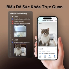 Máy Vệ Sinh Tự Động Cho Mèo PETKIT Purobot Crystal Duo có Camera AI