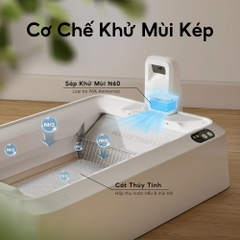 Máy Vệ Sinh Tự Động Cho Mèo PETKIT Purobot Crystal Duo có Camera AI