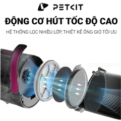 Máy chải hút lông chó mèo PETKIT AIRCLIPPER 5in1