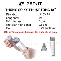 Máy chải hút lông chó mèo PETKIT AIRCLIPPER 5in1