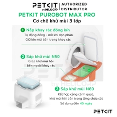Máy dọn phân mèo PETKIT PUROBOT MAX PRO có Camera AI