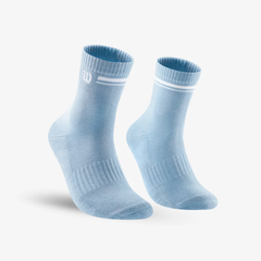 Tất Thể Thao Wilson U Classic Quarter Socks Blue Fog