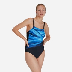 Đồ Bơi Một Mảnh Nữ Speedo Club Training Placement Fixed Crossback - Xanh Dương