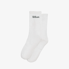 Tất Cao Cổ Wilson U Crew Logo Sock Bright White/Sycamore