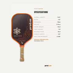 Vợt   Pickleball   Proton   Series   3   -   Project   Coyote 15mm