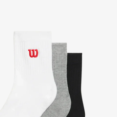 Set 3 Tất Thể Thao Wilson U Quater Top Sock 3 Pack