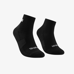 Tất Thể Thao Wilson U Court Low Crew Socks Black
