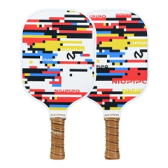 Combo vợt pickleball hình học trừu tượng Niupipo MX-52 ( 02 vợt+ kèm 4 bóng)