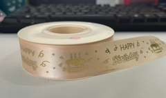 Ruy Băng HPBD Nhũ Có Hình Bánh (2,5cm x 22m)