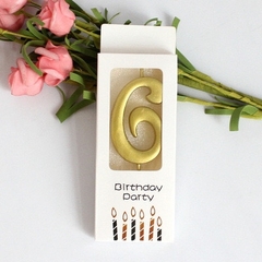 Nến Nhũ Đẹp - SỐ 6 (số)