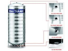 Bồn inox CN 10.000 Lít - Đứng - Độ dày 1 mm