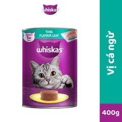 Thức Ăn Mèo Pate WHISKAS Vị Cá Ngừ 400G