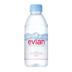 Nước khoáng thiên nhiên không ga hiệu Evian 33cl