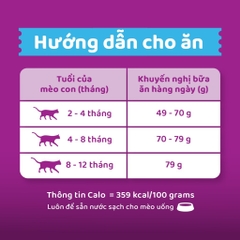 THỨC ĂN MÈO WHISKAS VỊ CÁ BIỂN VÀ SỮA DÀNH CHO MÈO CON 1,1kg