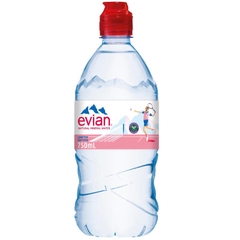 Nước khoáng thiên nhiên không ga hiệu Evian 75cl