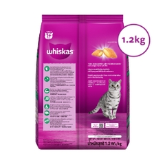 THỨC ĂN KHÔ WHISKAS® VỊ CÁ NGỪ CHO MÈO TRƯỞNG THÀNH 1,2kg