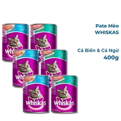 Thức Ăn Mèo Pate WHISKAS Vị Cá Biển Lon 400G