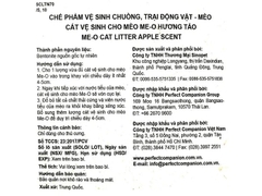 Cát Vệ Sinh Cho Mèo Me-O Hương Táo 5kg