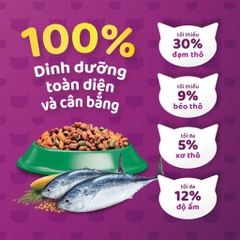 THỨC ĂN MÈO WHISKAS VỊ CÁ BIỂN VÀ SỮA 400g