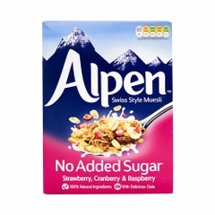 Ngũ cốc Alpen không đường (Dâu tây, Việt quất, Mâm xôi) - 560g