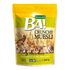 Ngũ cốc Bakalland BA Muesli 5 Nuts & Honey - 300g