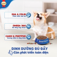 Thức Ăn Chó Con SmartHeart Vị Thịt Bò Và Sữa 450g