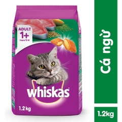 THỨC ĂN KHÔ WHISKAS® VỊ CÁ NGỪ CHO MÈO TRƯỞNG THÀNH 1,2kg