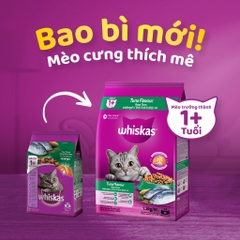 THỨC ĂN KHÔ WHISKAS® VỊ CÁ NGỪ CHO MÈO TRƯỞNG THÀNH 1,2kg
