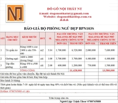 Nội thất phòng ngủ thiết kế BPN103S