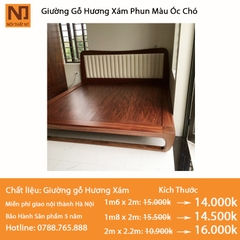 Giường hương xám GHX02