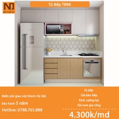 Tủ bếp gỗ công nghiệp khung bồn nhựa picomat TB96