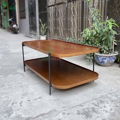 Bàn trà gỗ 2 tầng Humla chữ nhật - BT46