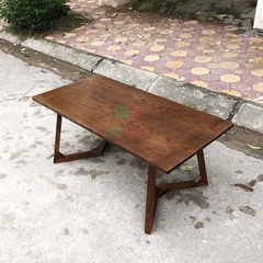 Bàn trà gỗ sồi chân W Rustic Fly - BT28