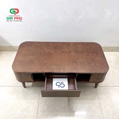 Bàn trà gỗ sồi nan cánh lùa Rustic KBH - BT30