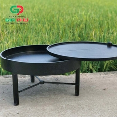 Bàn trà gỗ tròn xoay Turning Table - BT1