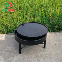 Bàn trà gỗ tròn xoay Turning Table - BT1