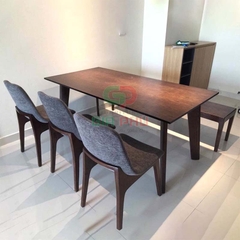 Bộ Bàn Ăn Gỗ howard 3 ghế 1 băng - BBG31