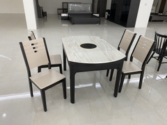 Bàn ăn tròn gấp gọn - bàn ăn thông minh tại Tam Kỳ bàn ăn DC8799- Nội thất Gia Phú - Nội thất Quảng Nam