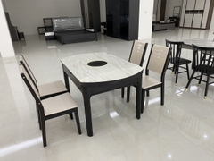 Bàn ăn tròn gấp gọn - bàn ăn thông minh tại Tam Kỳ bàn ăn DC8799- Nội thất Gia Phú - Nội thất Quảng Nam